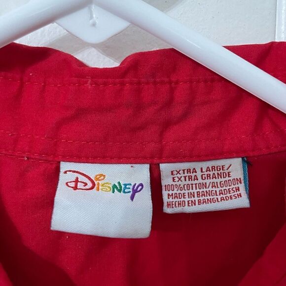 Disney Christmas Mickey and Snoopy long sleeve button down - Picture 5 of 6